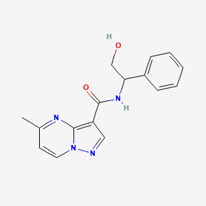 N-(2-hydroxy-1-phenylethyl)-5-methylpyrazolo[1,5-a]pyrimidine-3-carboxamide