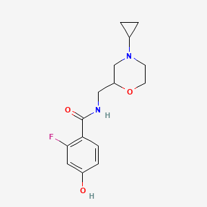 N-[(4-cyclopropylmorpholin-2-yl)methyl]-2-fluoro-4-hydroxybenzamide