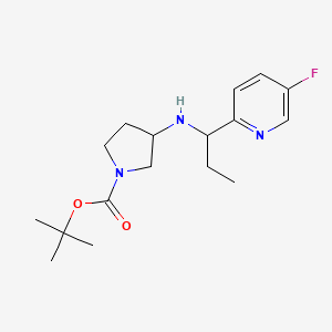 Tert-butyl 3-[1-(5-fluoropyridin-2-yl)propylamino]pyrrolidine-1-carboxylate