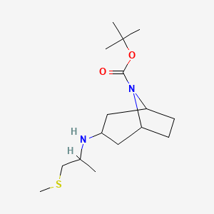 molecular formula C16H30N2O2S B7642616 Tert-butyl 3-(1-methylsulfanylpropan-2-ylamino)-8-azabicyclo[3.2.1]octane-8-carboxylate 