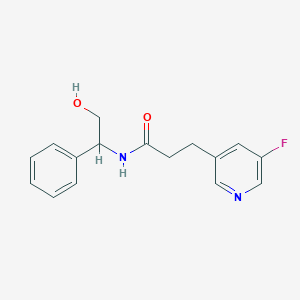 3-(5-fluoropyridin-3-yl)-N-(2-hydroxy-1-phenylethyl)propanamide