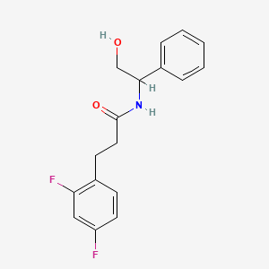 3-(2,4-difluorophenyl)-N-(2-hydroxy-1-phenylethyl)propanamide