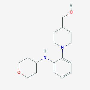 molecular formula C17H26N2O2 B7642699 [1-[2-(Oxan-4-ylamino)phenyl]piperidin-4-yl]methanol 