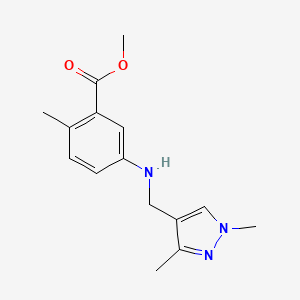 Methyl 5-[(1,3-dimethylpyrazol-4-yl)methylamino]-2-methylbenzoate