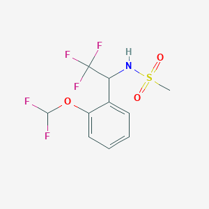 N-[1-[2-(difluoromethoxy)phenyl]-2,2,2-trifluoroethyl]methanesulfonamide