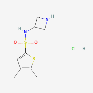 N-(azetidin-3-yl)-4,5-dimethylthiophene-2-sulfonamide;hydrochloride