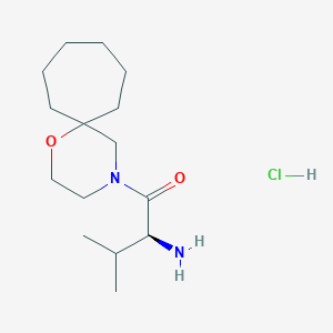 (2S)-2-amino-3-methyl-1-(1-oxa-4-azaspiro[5.6]dodecan-4-yl)butan-1-one;hydrochloride