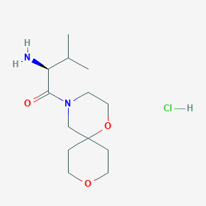 (2S)-2-amino-1-(1,9-dioxa-4-azaspiro[5.5]undecan-4-yl)-3-methylbutan-1-one;hydrochloride