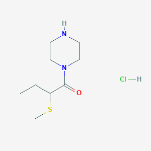 2-Methylsulfanyl-1-piperazin-1-ylbutan-1-one;hydrochloride