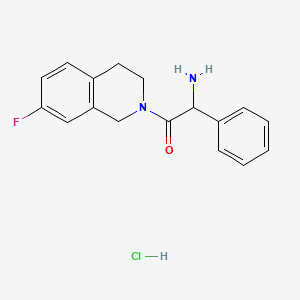 2-amino-1-(7-fluoro-3,4-dihydro-1H-isoquinolin-2-yl)-2-phenylethanone;hydrochloride