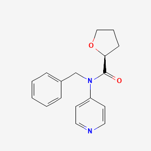 (2S)-N-benzyl-N-pyridin-4-yloxolane-2-carboxamide