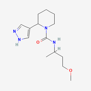 molecular formula C14H24N4O2 B7643031 N-(4-methoxybutan-2-yl)-2-(1H-pyrazol-4-yl)piperidine-1-carboxamide 