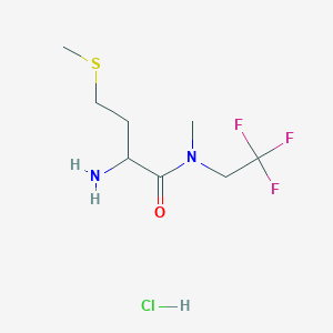 2-amino-N-methyl-4-methylsulfanyl-N-(2,2,2-trifluoroethyl)butanamide;hydrochloride