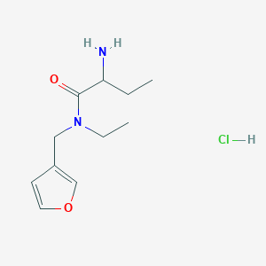 2-amino-N-ethyl-N-(furan-3-ylmethyl)butanamide;hydrochloride