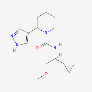 N-(1-cyclopropyl-2-methoxyethyl)-2-(1H-pyrazol-4-yl)piperidine-1-carboxamide