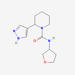 N-(oxolan-3-yl)-2-(1H-pyrazol-4-yl)piperidine-1-carboxamide