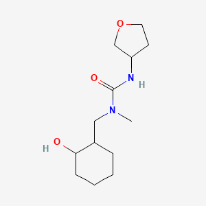 1-[(2-Hydroxycyclohexyl)methyl]-1-methyl-3-(oxolan-3-yl)urea