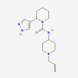 N-(1-prop-2-enylpiperidin-4-yl)-2-(1H-pyrazol-4-yl)piperidine-1-carboxamide