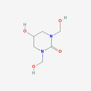 B076432 Tetrahydro-5-hydroxy-1,3-bis(hydroxymethyl)-1H-pyrimidin-2-one CAS No. 13348-19-1