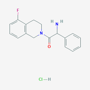 2-amino-1-(5-fluoro-3,4-dihydro-1H-isoquinolin-2-yl)-2-phenylethanone;hydrochloride