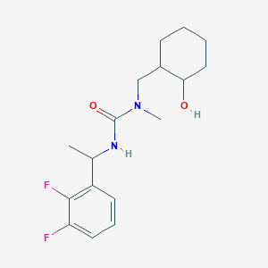 3-[1-(2,3-Difluorophenyl)ethyl]-1-[(2-hydroxycyclohexyl)methyl]-1-methylurea