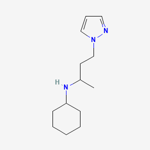 N-(4-pyrazol-1-ylbutan-2-yl)cyclohexanamine