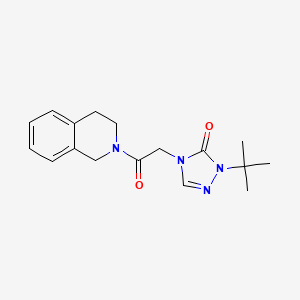 2-tert-butyl-4-[2-(3,4-dihydro-1H-isoquinolin-2-yl)-2-oxoethyl]-1,2,4-triazol-3-one