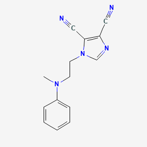 1-[2-(N-methylanilino)ethyl]imidazole-4,5-dicarbonitrile