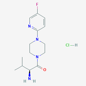 (2S)-2-amino-1-[4-(5-fluoropyridin-2-yl)piperazin-1-yl]-3-methylbutan-1-one;hydrochloride