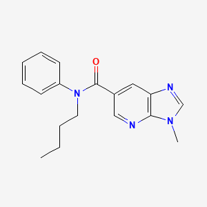 N-butyl-3-methyl-N-phenylimidazo[4,5-b]pyridine-6-carboxamide