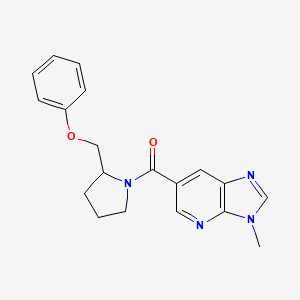 (3-Methylimidazo[4,5-b]pyridin-6-yl)-[2-(phenoxymethyl)pyrrolidin-1-yl]methanone