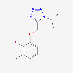 5-[(2-Fluoro-3-methylphenoxy)methyl]-1-propan-2-yltetrazole