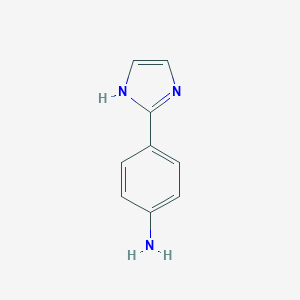 molecular formula C9H9N3 B076436 4-(1H-咪唑-2-基)苯胺 CAS No. 13682-33-2