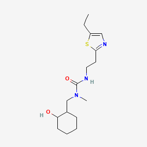 3-[2-(5-Ethyl-1,3-thiazol-2-yl)ethyl]-1-[(2-hydroxycyclohexyl)methyl]-1-methylurea