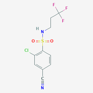 2-chloro-4-cyano-N-(3,3,3-trifluoropropyl)benzenesulfonamide