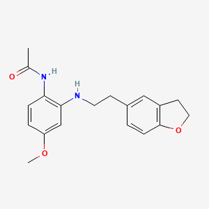 N-[2-[2-(2,3-dihydro-1-benzofuran-5-yl)ethylamino]-4-methoxyphenyl]acetamide