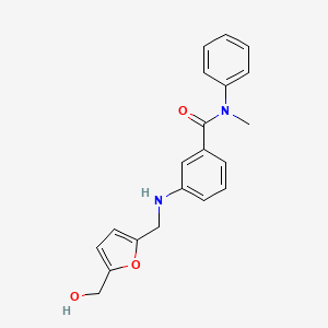 3-[[5-(hydroxymethyl)furan-2-yl]methylamino]-N-methyl-N-phenylbenzamide