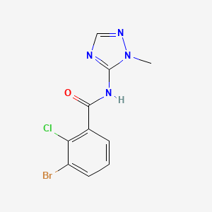 3-bromo-2-chloro-N-(2-methyl-1,2,4-triazol-3-yl)benzamide