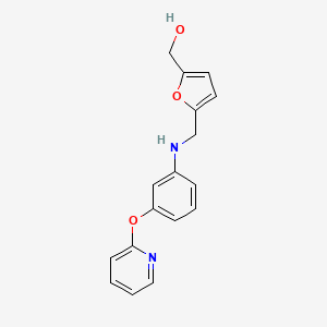 [5-[(3-Pyridin-2-yloxyanilino)methyl]furan-2-yl]methanol