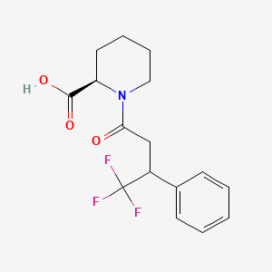 (2R)-1-(4,4,4-trifluoro-3-phenylbutanoyl)piperidine-2-carboxylic acid