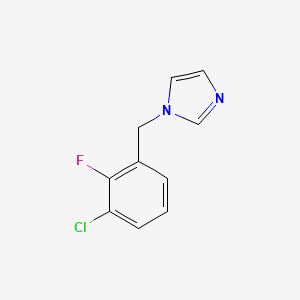 molecular formula C10H8ClFN2 B7643853 1-(3-Chloro-2-fluorobenzyl)imidazole 