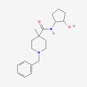 1-benzyl-N-(2-hydroxycyclopentyl)-4-methylpiperidine-4-carboxamide