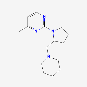 molecular formula C15H24N4 B7643929 4-Methyl-2-[2-(piperidin-1-ylmethyl)pyrrolidin-1-yl]pyrimidine 