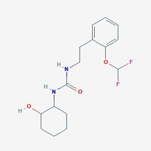 1-[2-[2-(Difluoromethoxy)phenyl]ethyl]-3-(2-hydroxycyclohexyl)urea