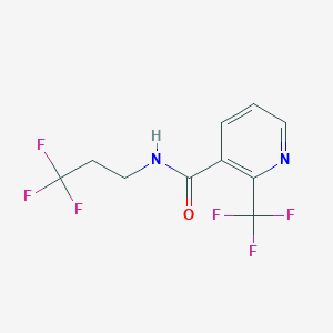 molecular formula C10H8F6N2O B7643944 2-(trifluoromethyl)-N-(3,3,3-trifluoropropyl)pyridine-3-carboxamide 