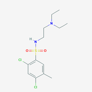 2,4-dichloro-N-[2-(diethylamino)ethyl]-5-methylbenzenesulfonamide