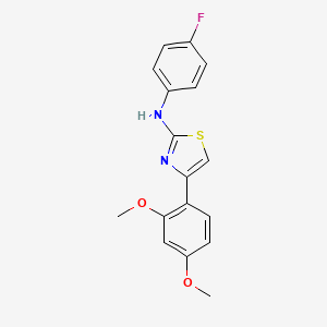 4-(2,4-dimethoxyphenyl)-N-(4-fluorophenyl)-1,3-thiazol-2-amine