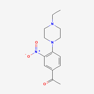 1-[4-(4-Ethylpiperazin-1-yl)-3-nitrophenyl]ethanone