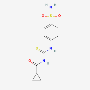 N-[(4-sulfamoylphenyl)carbamothioyl]cyclopropanecarboxamide