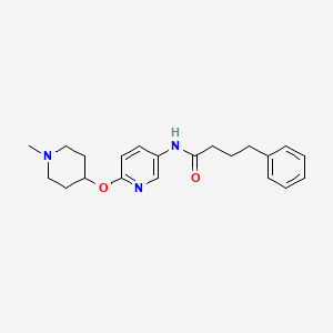 N-{6-[(1-methyl-4-piperidyl)oxy]-3-pyridyl}-4-phenylbutanamide